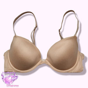Calvin Klein Women's 34B push up bra wired cream tan cp14280 comfy everyday